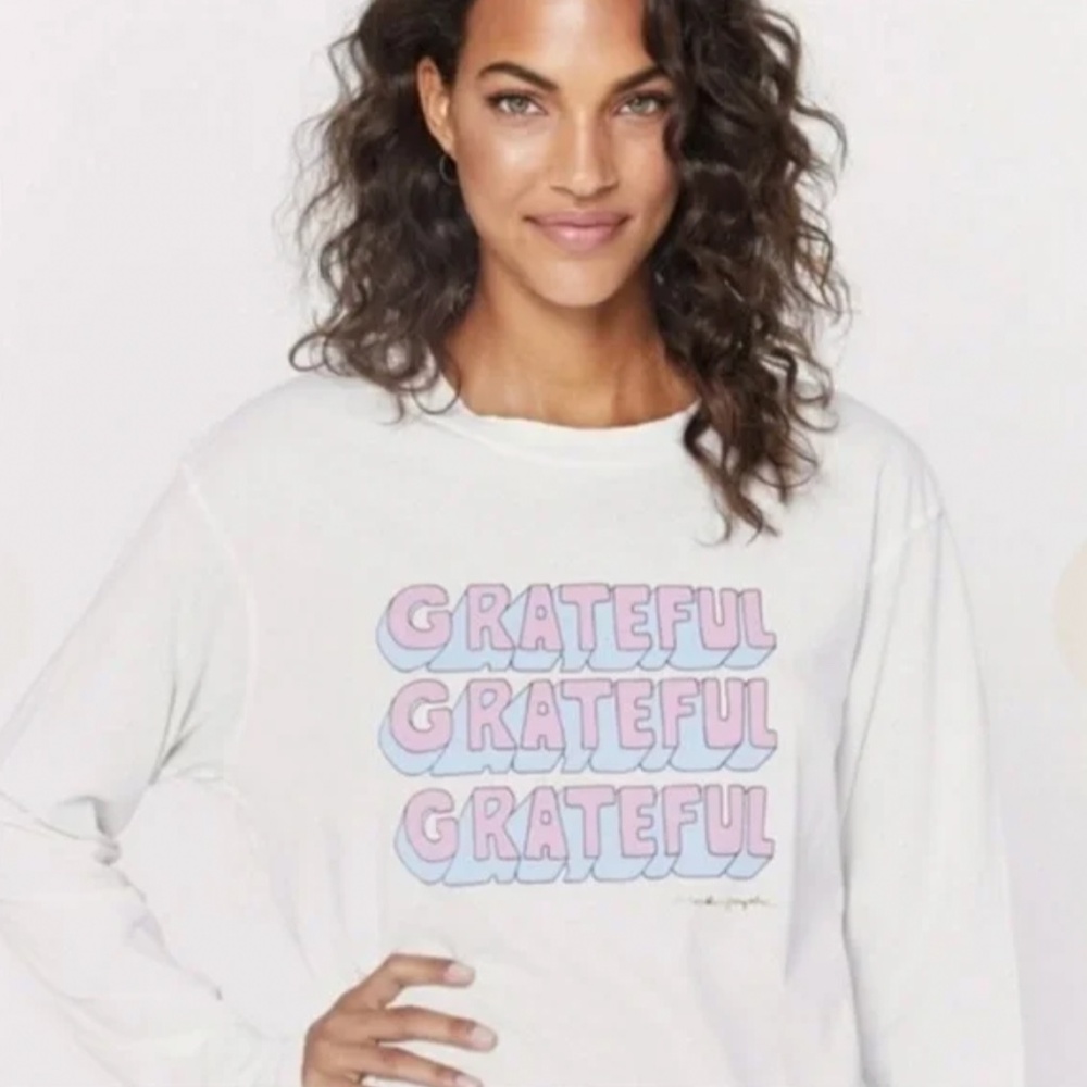 Spiritual Gangster Grateful Long Sleeve Tee Size XS